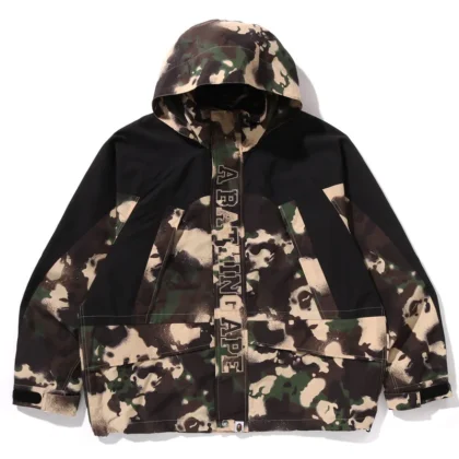 BAPE Map Camo Snowboard Jacket Brown