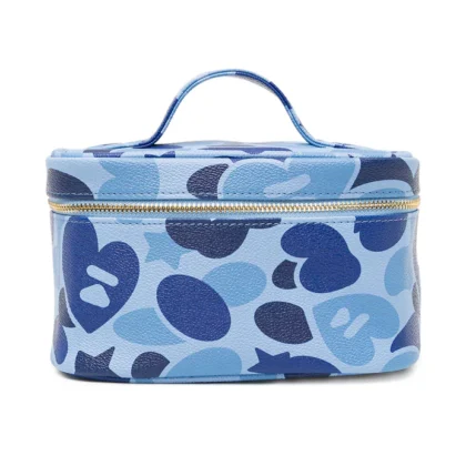 BAPE APEE Camo Printed Cosmetic Bag Blue