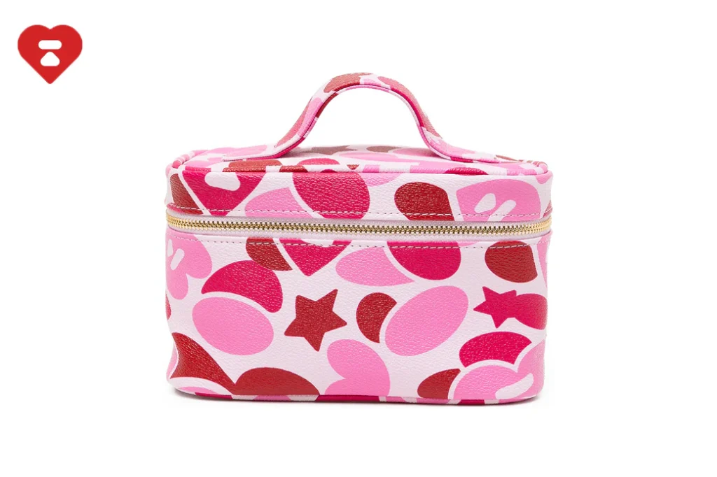 BAPE APEE Camo Printed Cosmetic Bag Pink