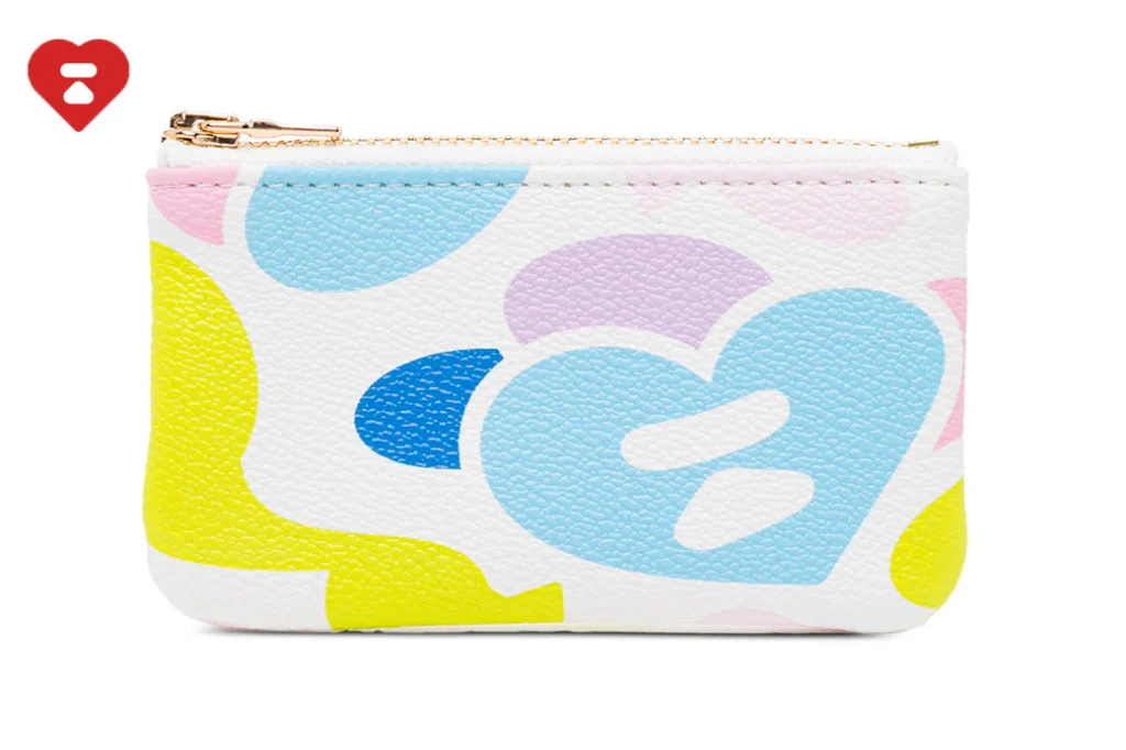 BAPE APEE Camo Printed Coins Bag White