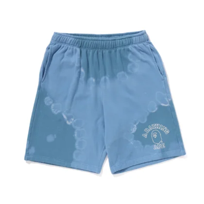 BAPE Hand Dye Relaxed Fit Sweat Shorts Blue