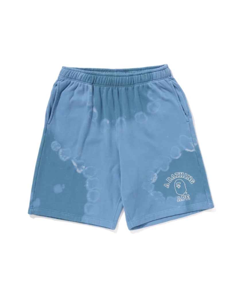 BAPE Hand Dye Relaxed Fit Sweat Shorts Blue