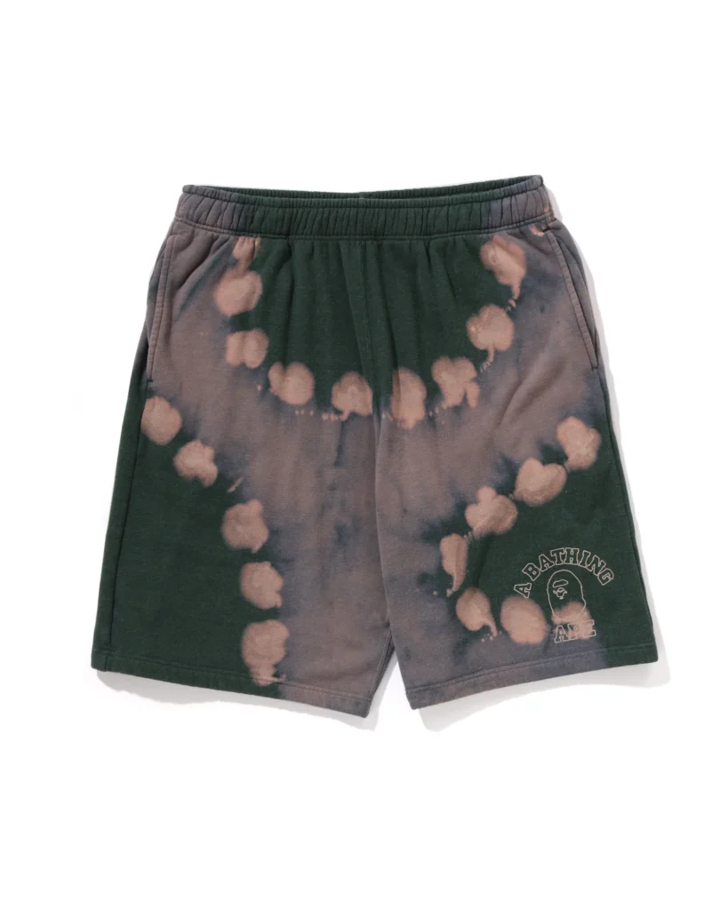 BAPE Hand Dye Relaxed Fit Sweat Shorts Green