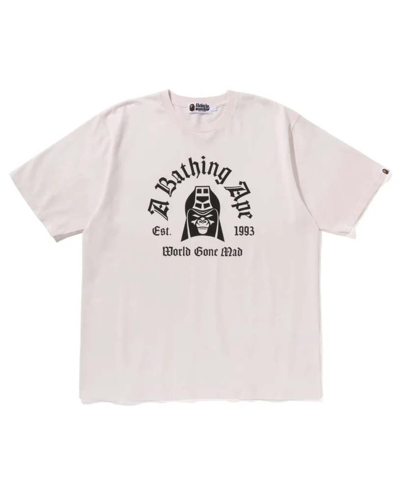 BAPE Washed Effect Tee Ivory