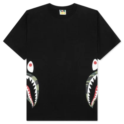 BAPE ABC Camo Side Shark Tee Black/Green