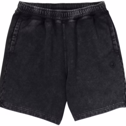 BAPE Garment Dye One Point Relaxed Fit Sweat Shorts