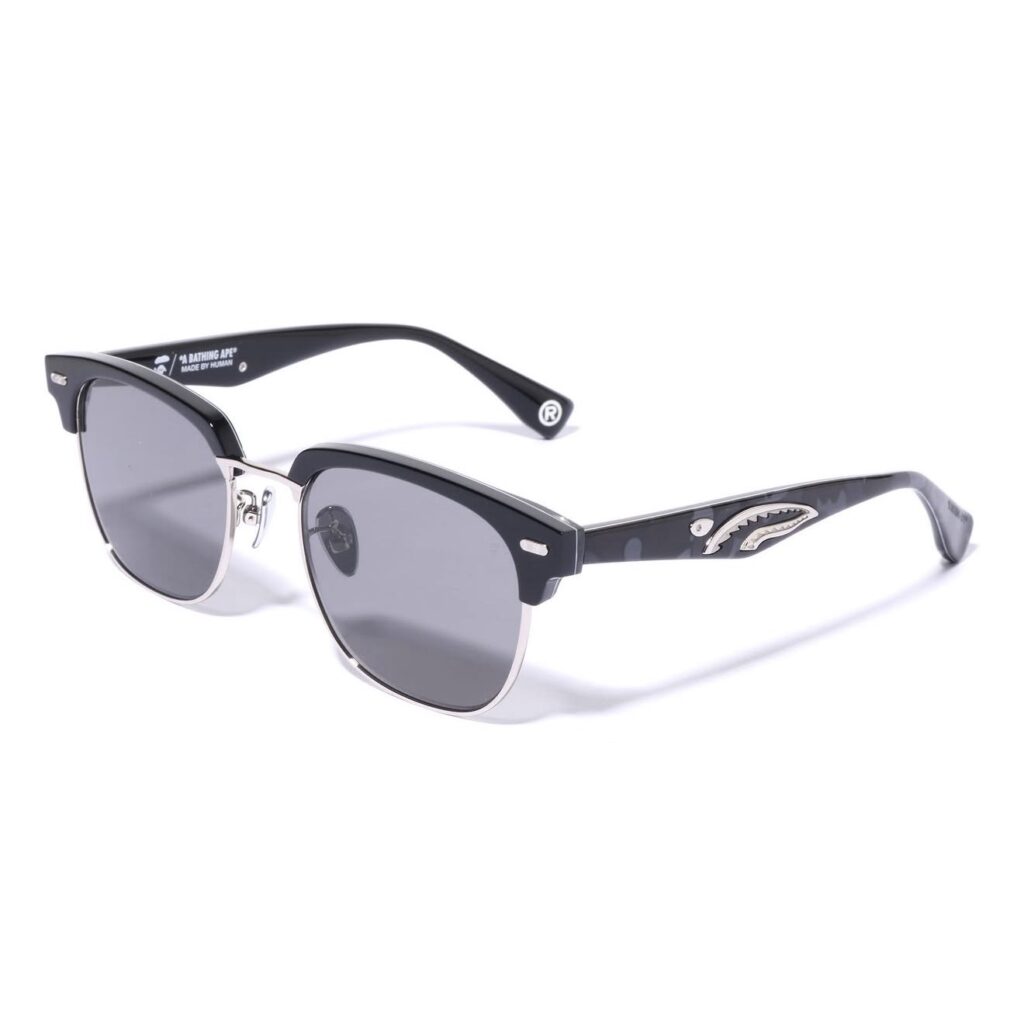BAPE Shark #7 Sunglasses Gray/Silver