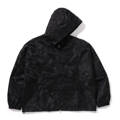 BAPE Solid Camo Shark Full Zip Jacket Black