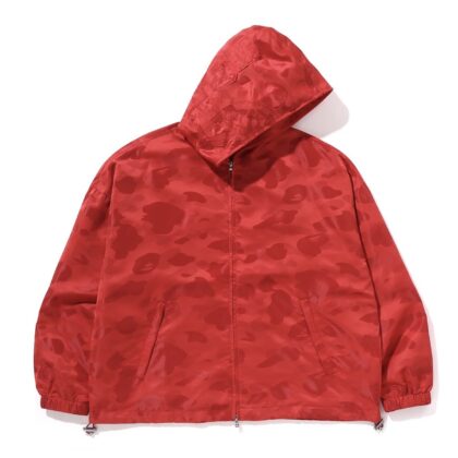 BAPE Solid Camo Shark Full Zip Jacket Red