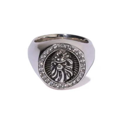 BAPE BLACK Ring Ape Head Silver .925 #7