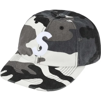 SUPREME Pigment Coated Canvas S Logo 6-Panel Camo