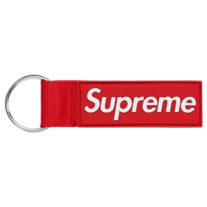 Supreme Webbing Keychain Red