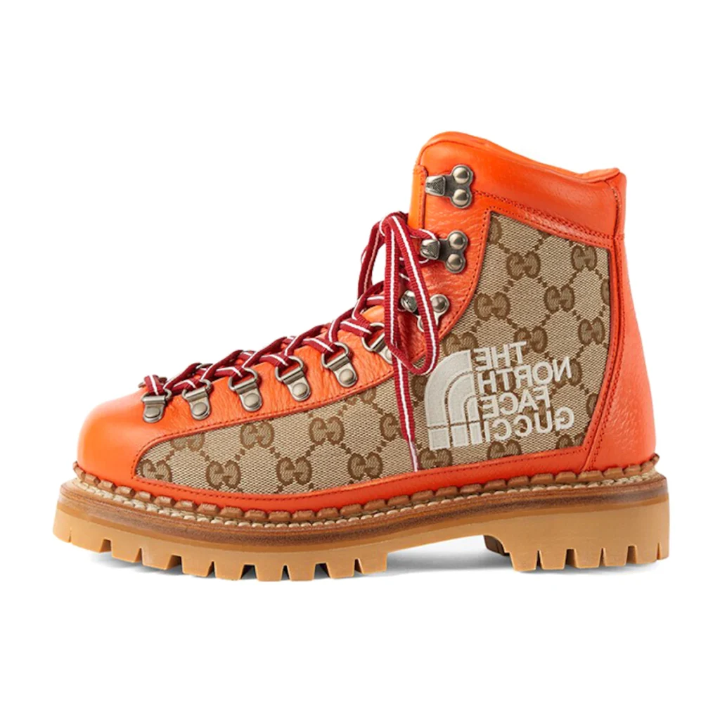 GUCCI x The North Face Lace Up Boot Monogram