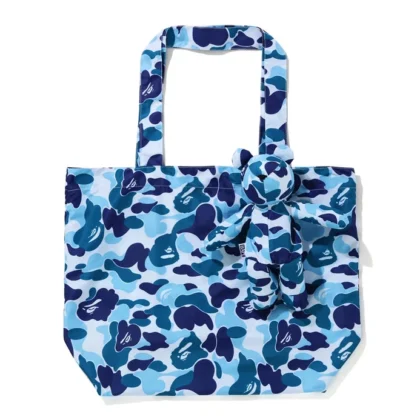 BAPE ABC Camo Bear Eco Bag Travel Blue