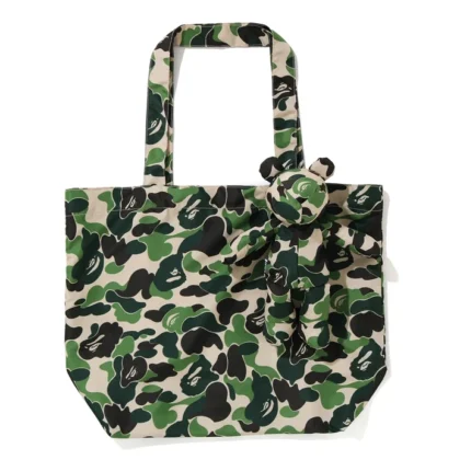 BAPE ABC Camo Bear Eco Bag Travel Green