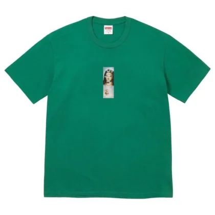 SUPREME Prayer Card Box Logo Tee Green
