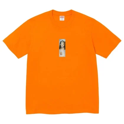 SUPREME Prayer Card Box Logo Tee Orange