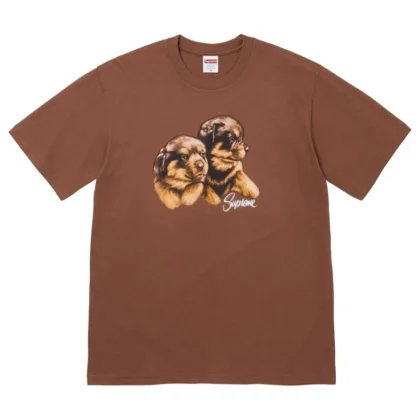 SUPREME Puppies Tee Brown