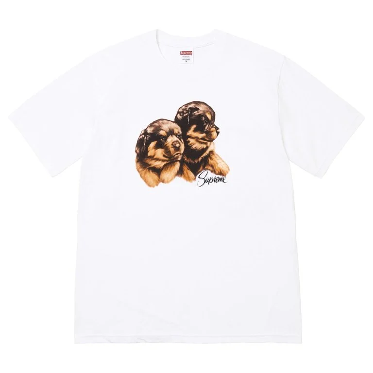 SUPREME Puppies Tee White
