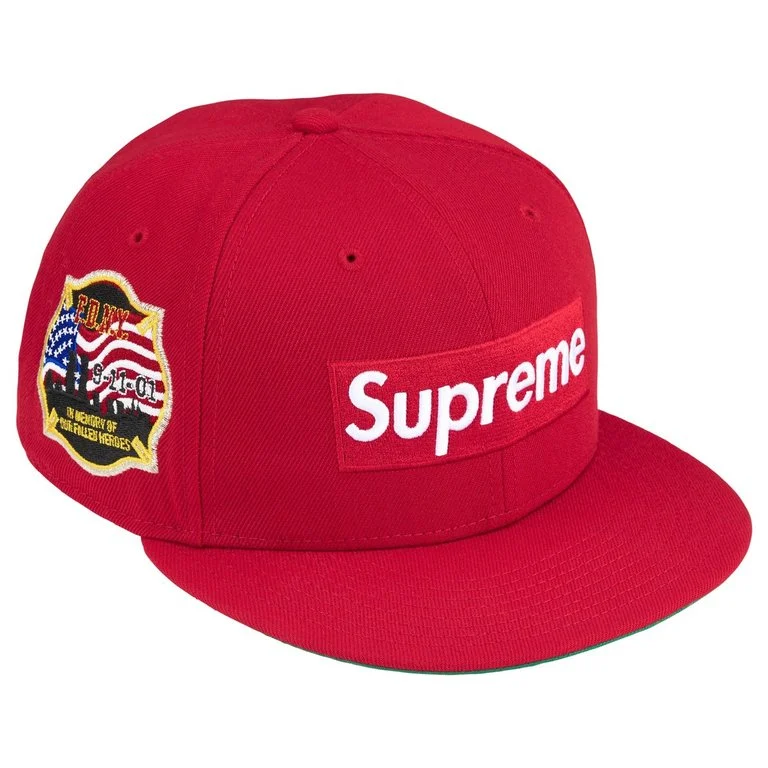 SUPREME x FDNY Box Logo New Era Red
